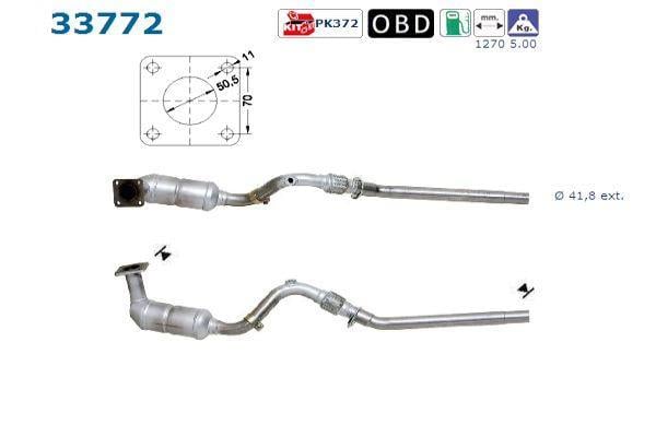 Catalyseur (Pot catalytique) AS ref. 33772