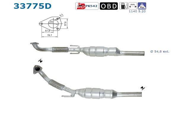 Catalyseur (Pot catalytique) AS ref. 33775D