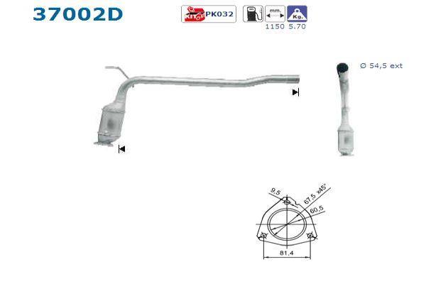 Catalyseur (Pot catalytique) AS 37002D