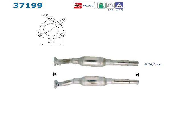 Catalyseur (Pot catalytique) AS ref. 37199