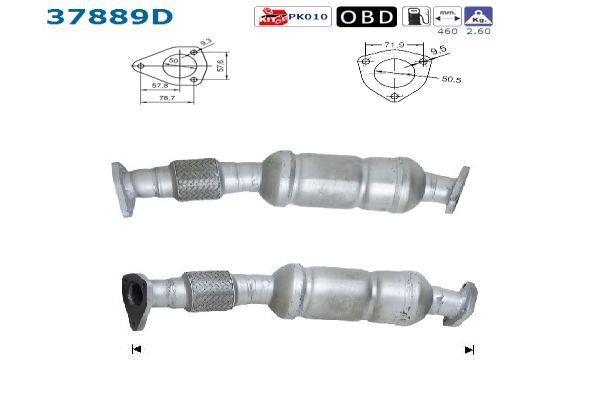 Catalyseur (Pot catalytique) AS ref. 37889D