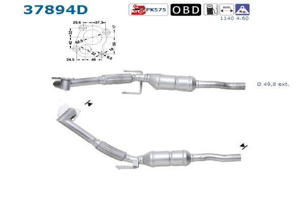 Catalyseur (Pot catalytique) AS ref. 37894D