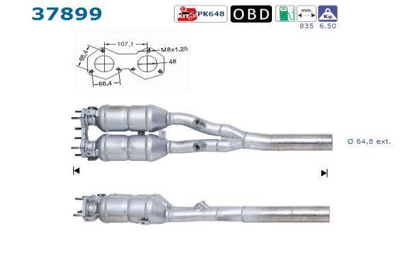 Catalyseur (Pot catalytique) AS ref. 37899