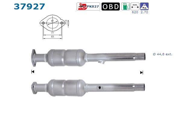 Catalyseur (Pot catalytique) AS ref. 37927