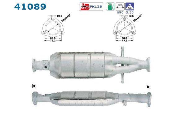 Catalyseur (Pot catalytique) AS ref. 41089