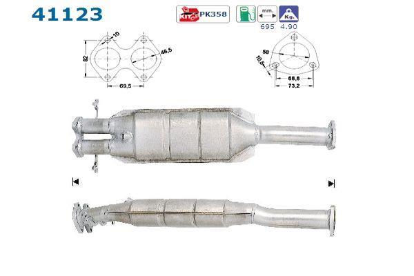 Catalyseur (Pot catalytique) AS ref. 41123
