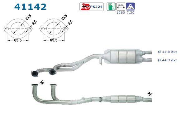 Catalyseur (Pot catalytique) AS ref. 41142