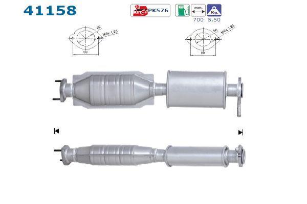 Catalyseur (Pot catalytique) AS ref. 41158
