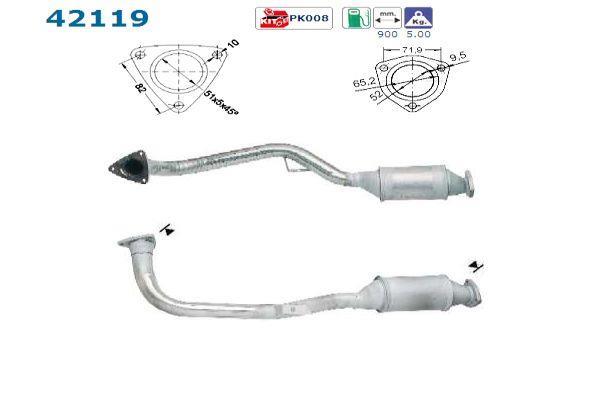 Catalyseur (Pot catalytique) AS ref. 42119