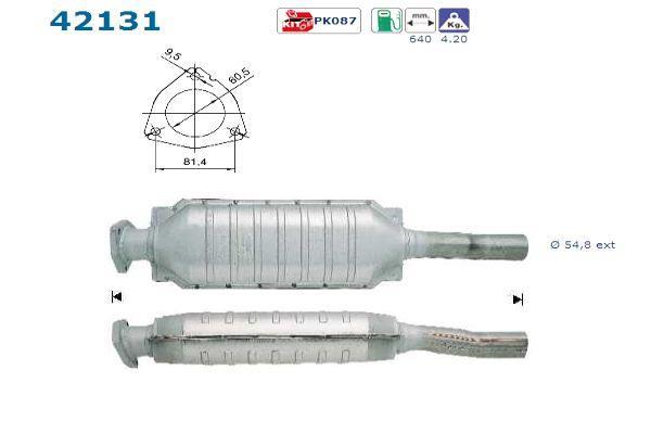 Catalyseur (Pot catalytique) AS ref. 42131
