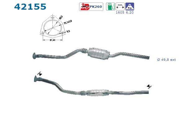 Catalyseur (Pot catalytique) AS ref. 42155