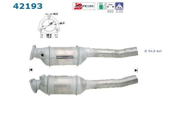 Catalyseur (Pot catalytique) AS ref. 42193