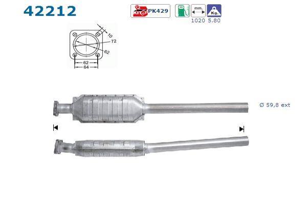 Catalyseur (Pot catalytique) AS ref. 42212