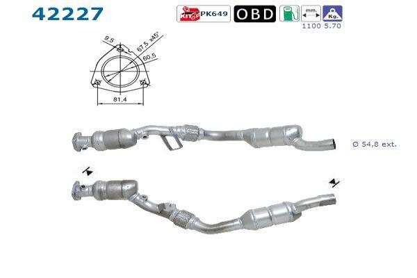 Catalyseur (Pot catalytique) AS ref. 42227