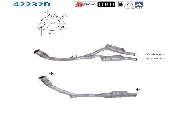 Catalyseur (Pot catalytique) AS 42232D