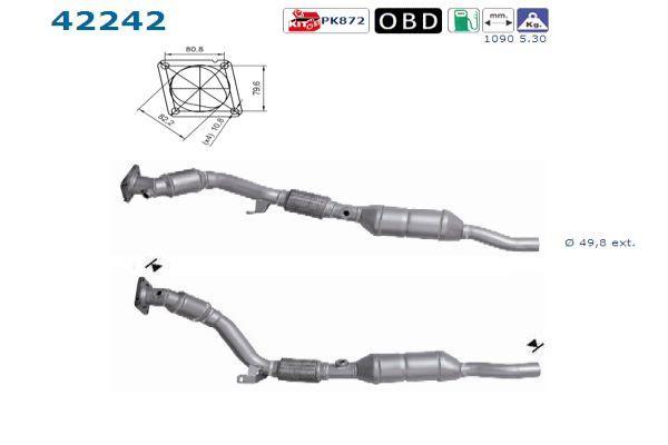 Catalyseur (Pot catalytique) AS ref. 42242