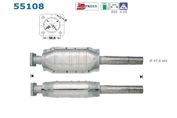 Catalyseur (Pot catalytique) AS ref. 55108