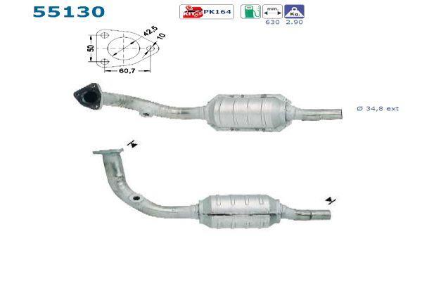Catalyseur (Pot catalytique) AS ref. 55130