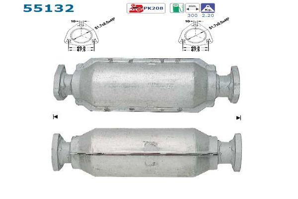 Catalyseur (Pot catalytique) AS ref. 55132
