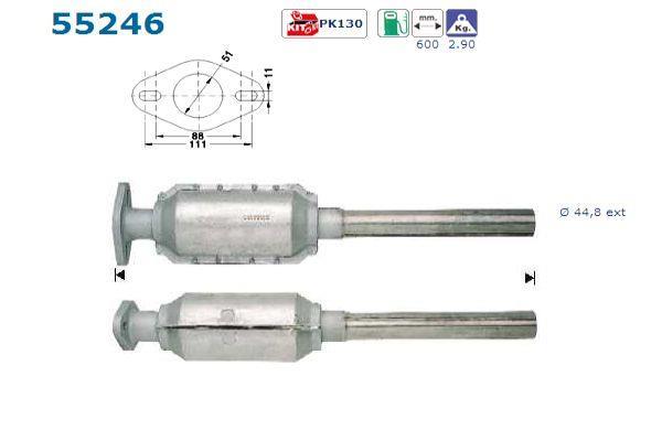 Catalyseur (Pot catalytique) AS ref. 55246