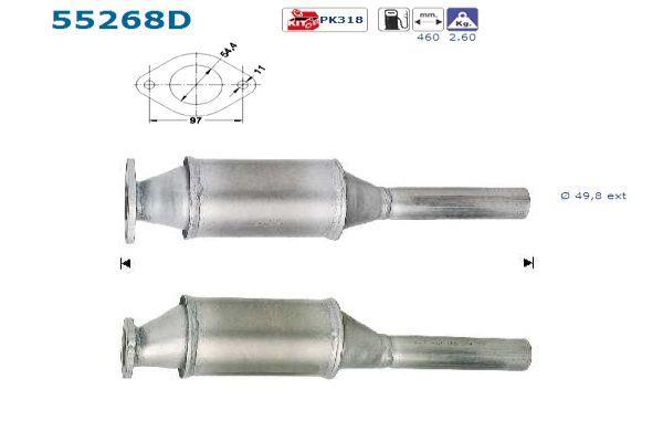 Catalyseur (Pot catalytique) AS ref. 55268D