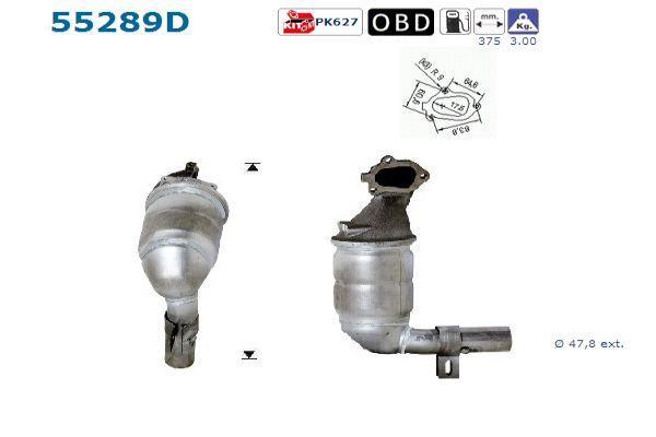 Catalyseur (Pot catalytique) AS ref. 55289D