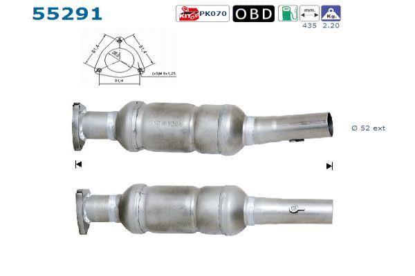 Catalyseur (Pot catalytique) AS ref. 55291