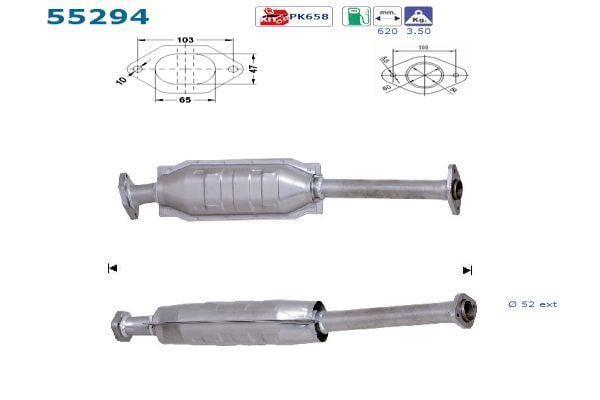 Catalyseur (Pot catalytique) AS ref. 55294