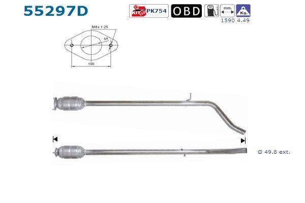 Catalyseur (Pot catalytique) AS ref. 55297D