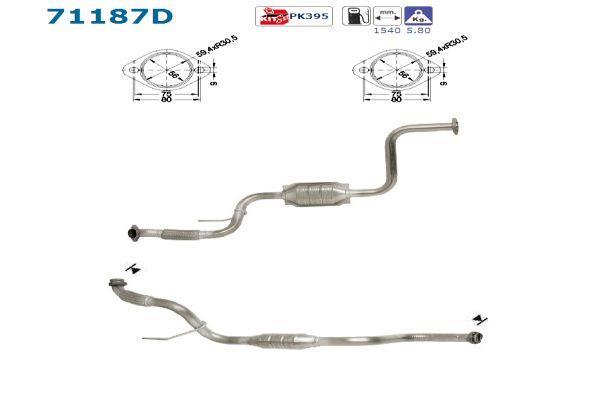 Catalyseur (Pot catalytique) AS ref. 71187D