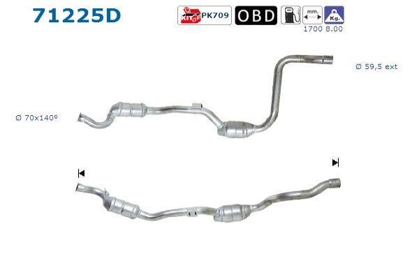 Catalyseur (Pot catalytique) AS ref. 71225D