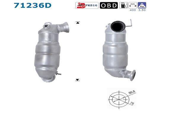 Catalyseur (Pot catalytique) AS ref. 71236D