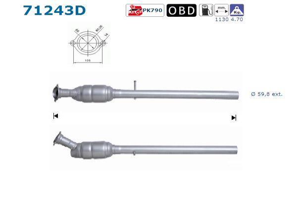 Catalyseur (Pot catalytique) AS 71243D