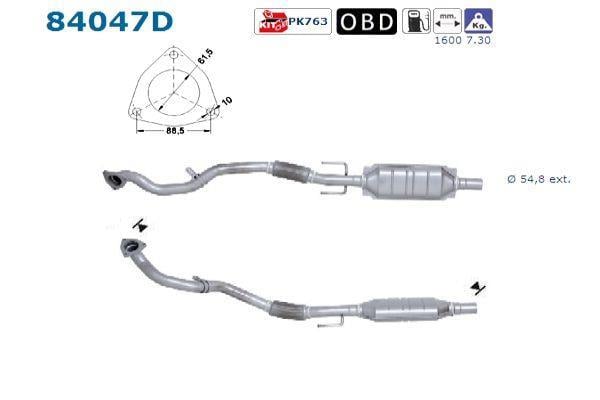 Catalyseur (Pot catalytique) AS ref. 84047D