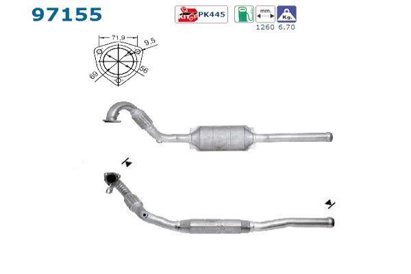 Catalyseur (Pot catalytique) AS ref. 97155