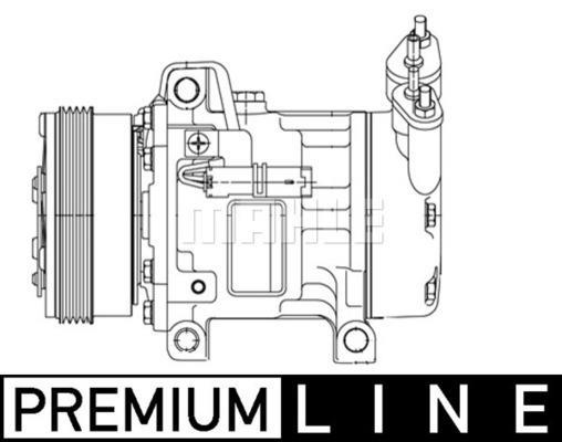 Compresseur, climatisation MAHLE Aftermarket ref. ACP 1255 000P