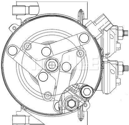Compresseur, climatisation MAHLE Aftermarket ref. ACP 1366 000P