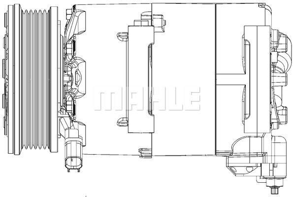 Compresseur, climatisation MAHLE Aftermarket ref. ACP 1366 000P