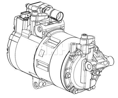 Compresseur, climatisation MAHLE Aftermarket ref. ACP 1453 000P