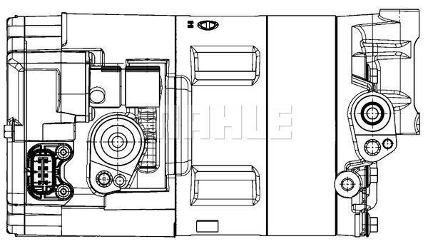 Compresseur, climatisation MAHLE Aftermarket ref. ACP 1453 000P