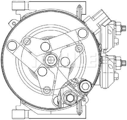 Compresseur, climatisation MAHLE Aftermarket ref. ACP 310 000P