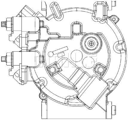 Compresseur, climatisation MAHLE Aftermarket ref. ACP 310 000P