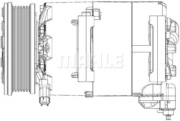 Compresseur, climatisation MAHLE Aftermarket ref. ACP 310 000P