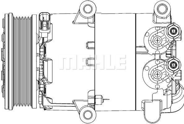 Compresseur, climatisation MAHLE Aftermarket ref. ACP 310 000P