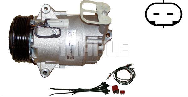 Compresseur, climatisation MAHLE Aftermarket ref. ACP 4 000P