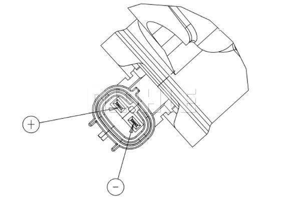 Compresseur, climatisation MAHLE Aftermarket ref. ACP 556 000P