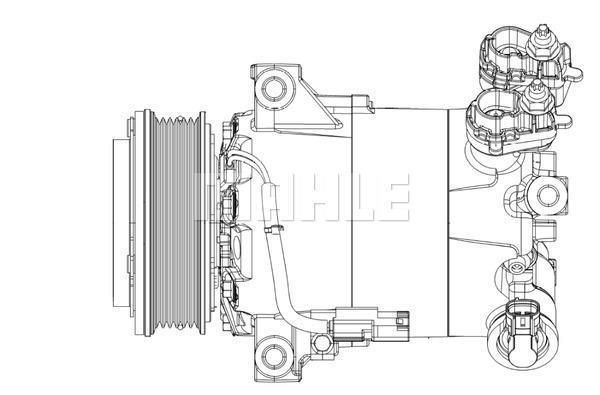 Compresseur, climatisation MAHLE Aftermarket ref. ACP 556 000P