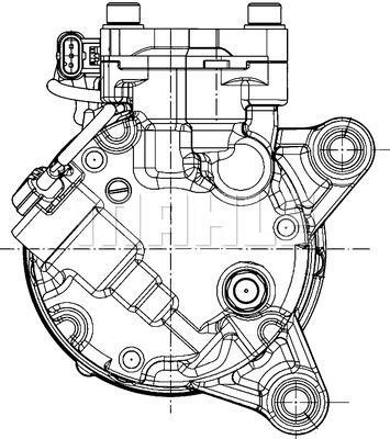 Compressor de climatização MAHLE Aftermarket ref. ACP 598 000P