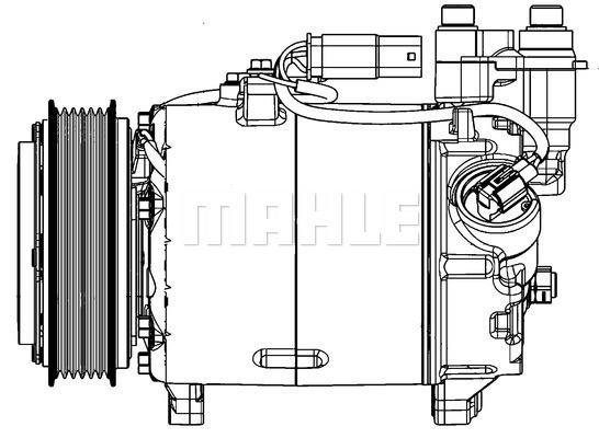 Compressor de climatização MAHLE Aftermarket ref. ACP 598 000P