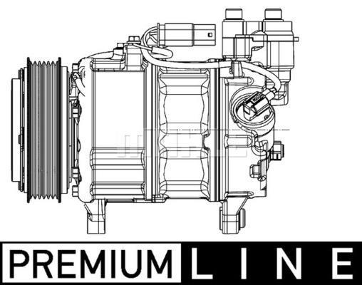 Compresseur, climatisation MAHLE Aftermarket ref. ACP 599 000P
